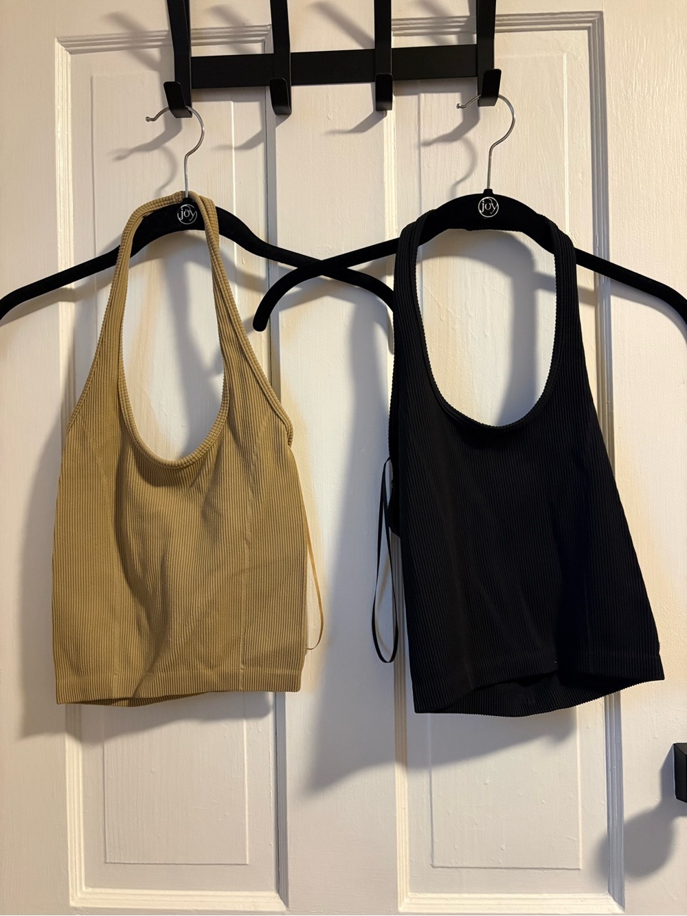 American Eagle Seamless Ribbed Halter Crop Tank Top - Two Pack